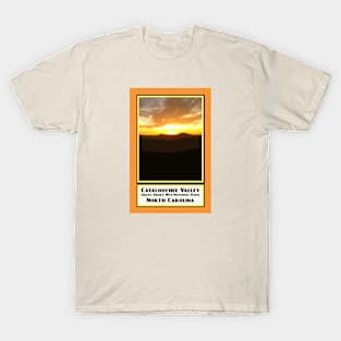 Vintage Travel Cataloochee Valley Sunset T-Shirt